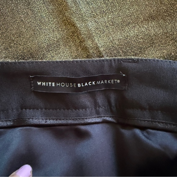 White House Black Market METALLIC SLIM ANKLE PANTS - Picture 10 of 11